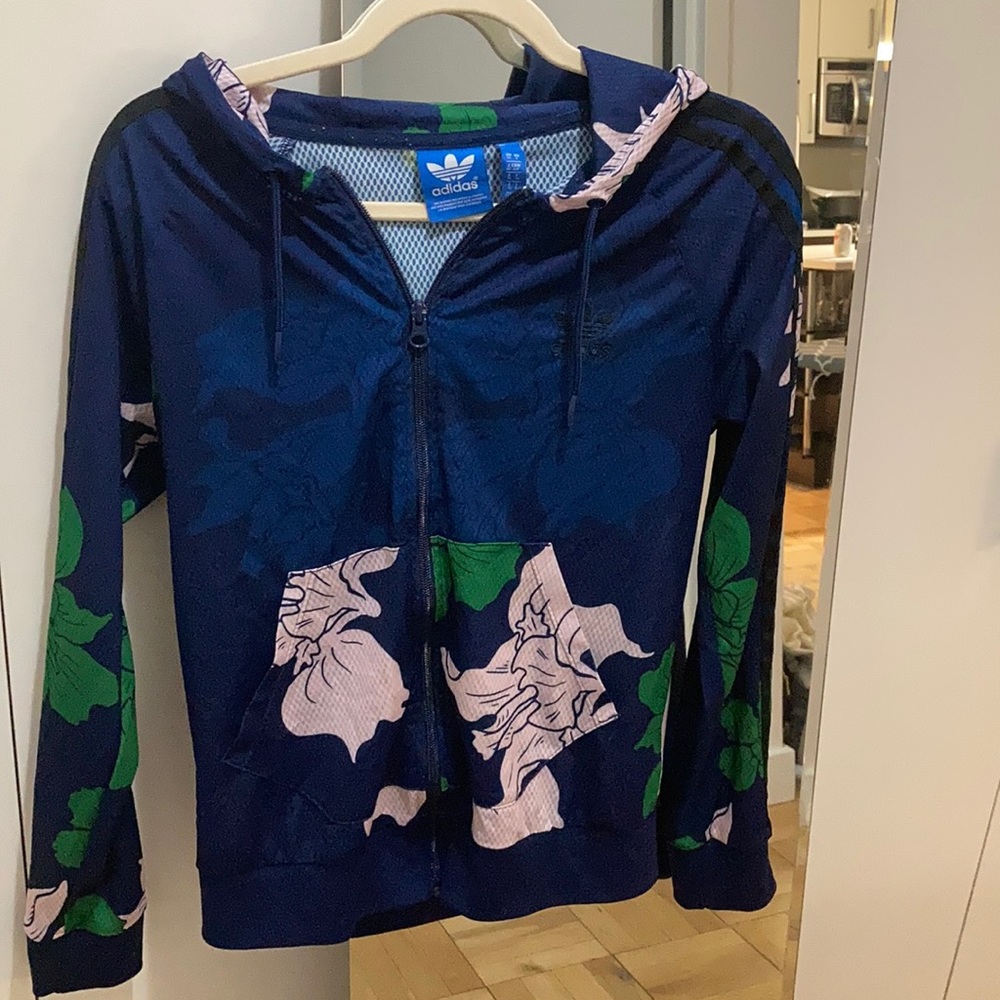 Adidas Athletic Zip-up Jacket Hoodie